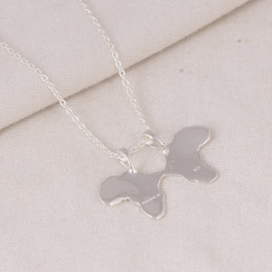 Small Finor X Silver Logo Pendant